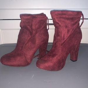 Burgundy Booties